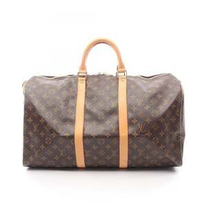 Louis Vuitton Keepall 50 Boston Bag, Coated Canvas